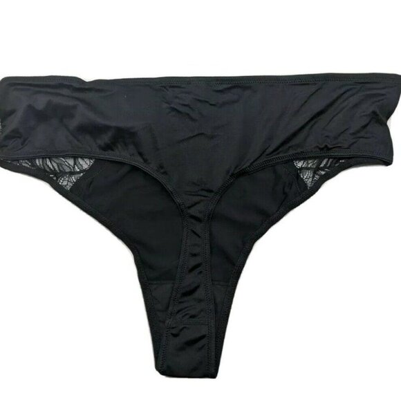 BOGO INC International Concepts Womens Thong Panties Size 1X NEW Lot of 2 Black - Picture 8 of 8